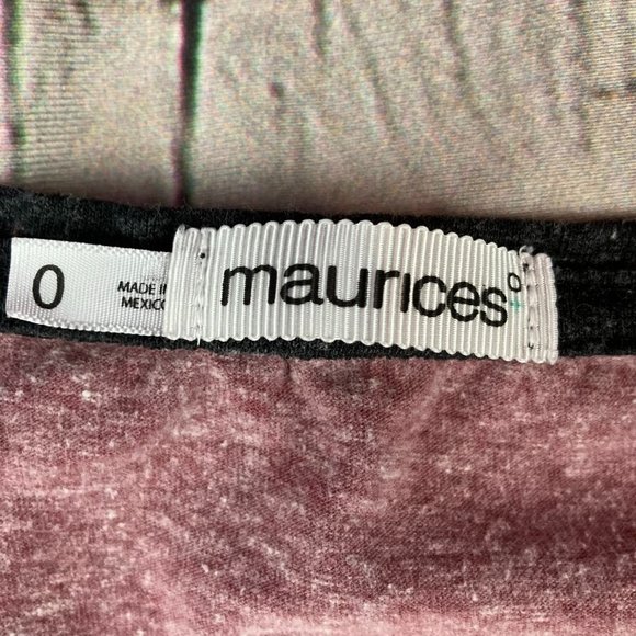 Maurices Semi- Sleeve Womens Top with Aztec Design Size Zero - Picture 3 of 8